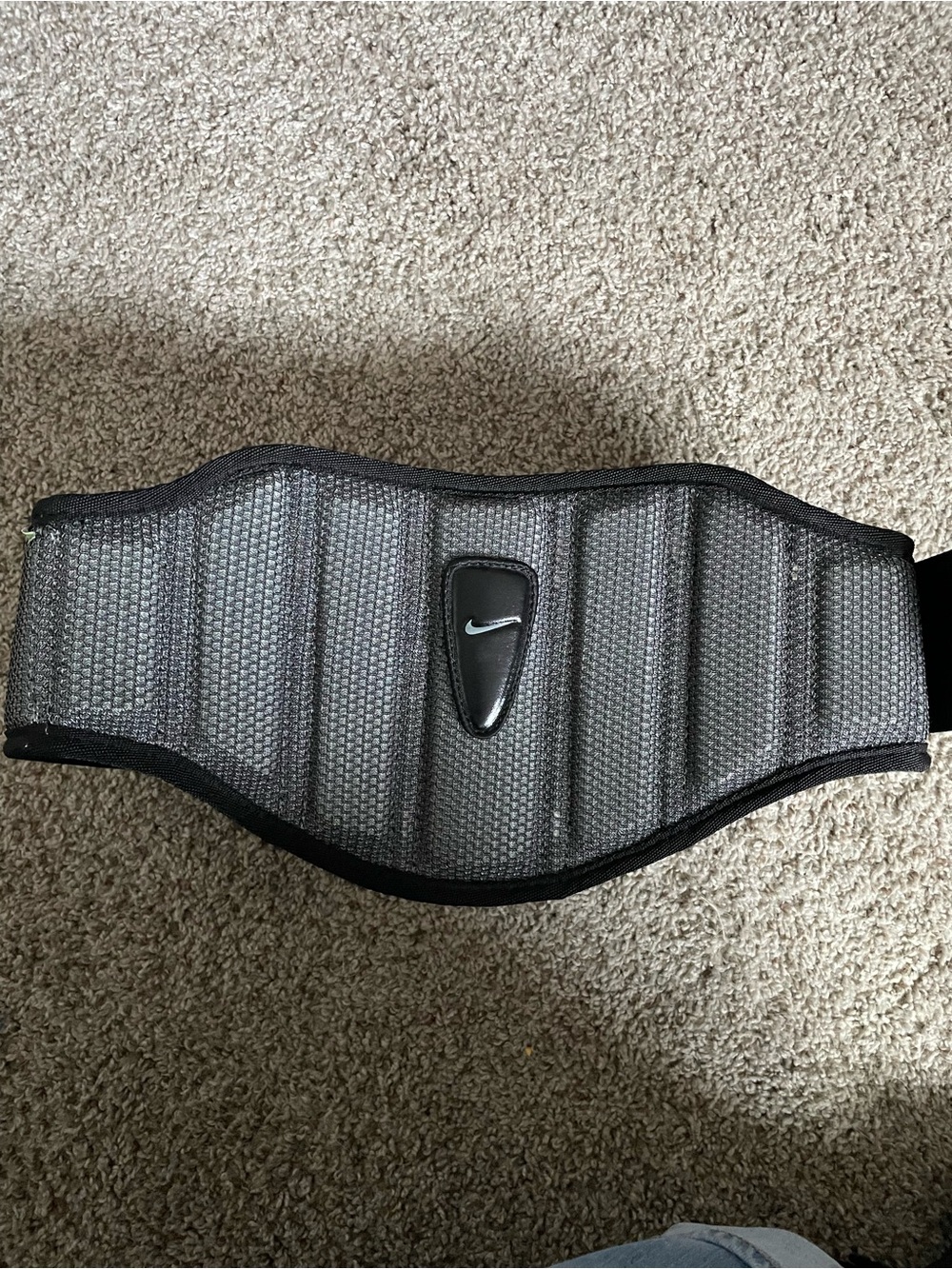 Nike Gray Padded Workout Support Belt